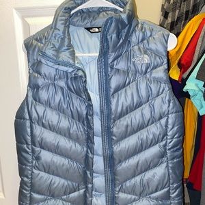 Women’s North Face Vest (Blue with silver tint)